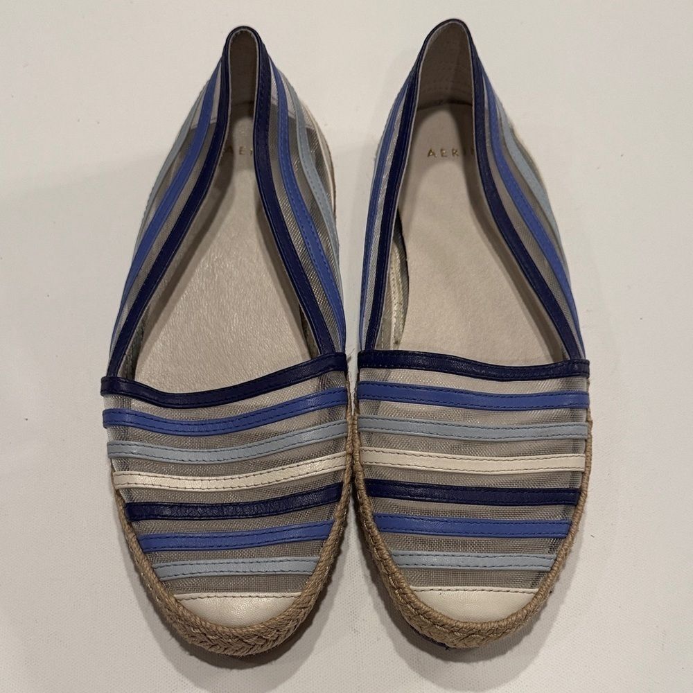Aerin Women's Navy and Light Blue Espadrilles